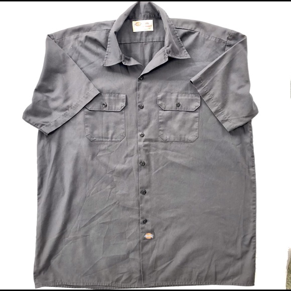 Dickies Other - Dickies - Short Sleeve Charcoal Work Shirt (2XL)